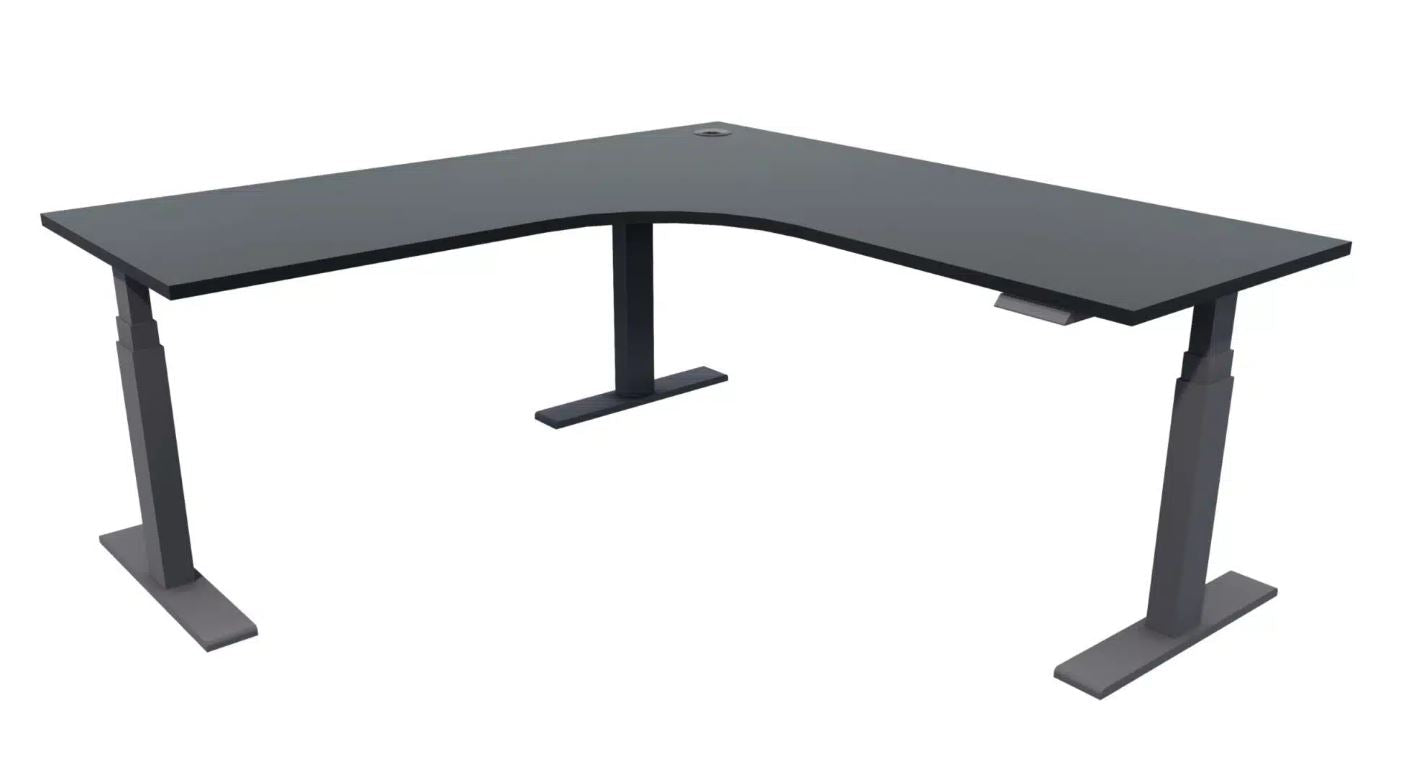 Enhance Electric Height Adjustable Corner Desk Workstation 1800 x 1800 x 700