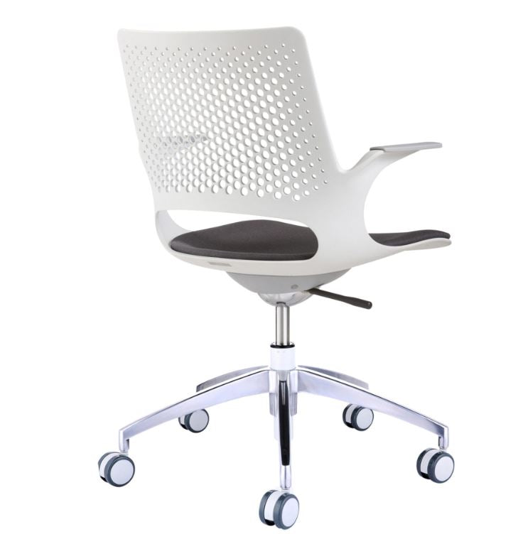 Konfurb Harmony 5 Star Active Seating Office Chair - Light Grey (charcoal seat)