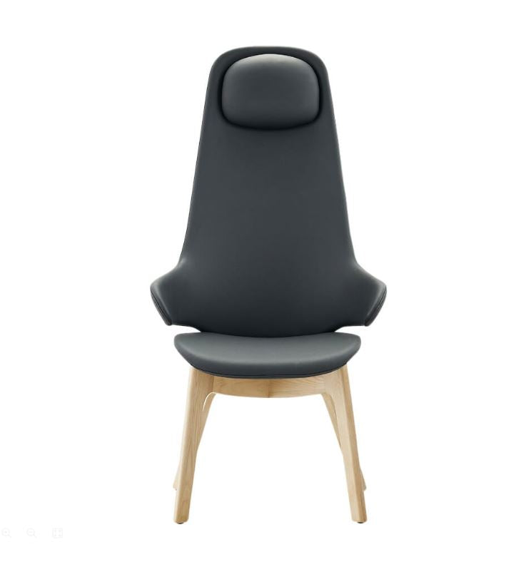 Konfurb Orbit High Back Wooden Base