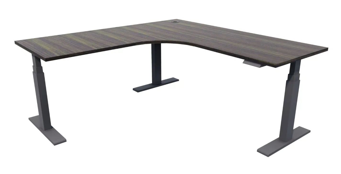 Enhance Electric Height Adjustable Corner Desk Workstation 1800 x 1800 x 700