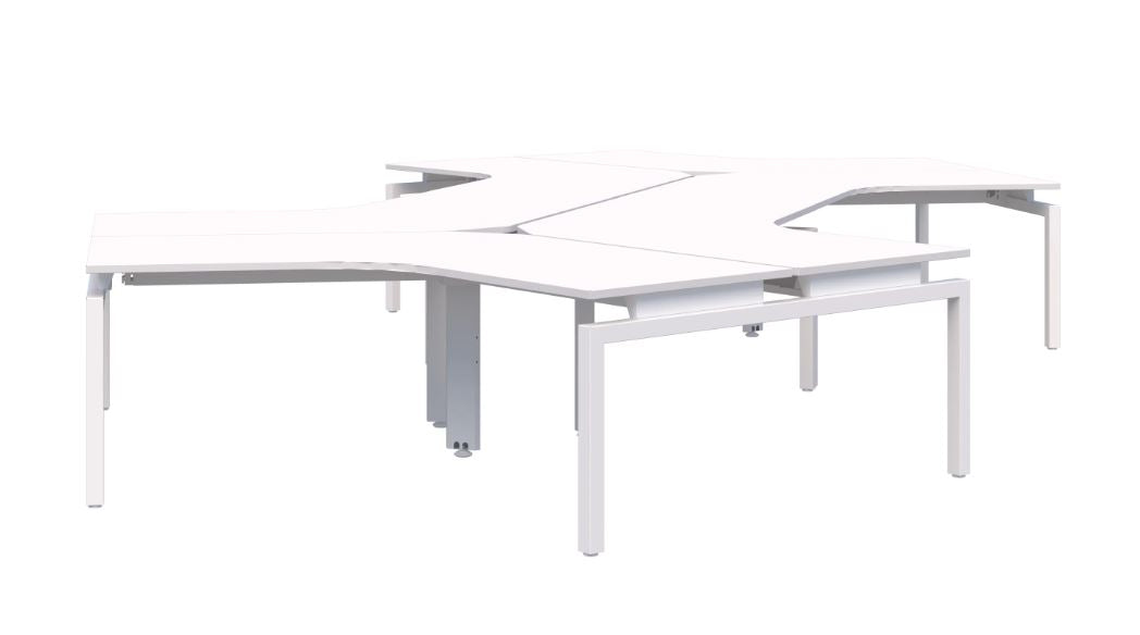 Balance 120 degree 6 Pod Desk 1200 x 1200 x 800