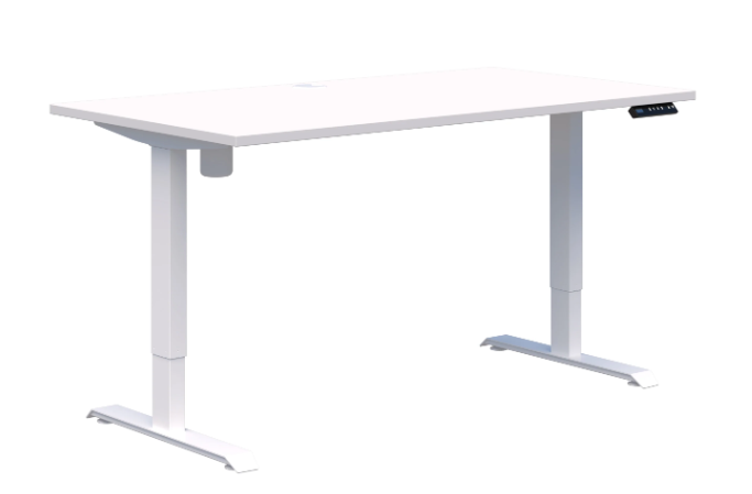 Duo II Electric White Desk 1500x800