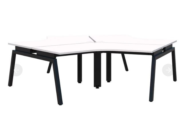 Balance Angle 120° 3 Pod Black Desk 1200*1200/800