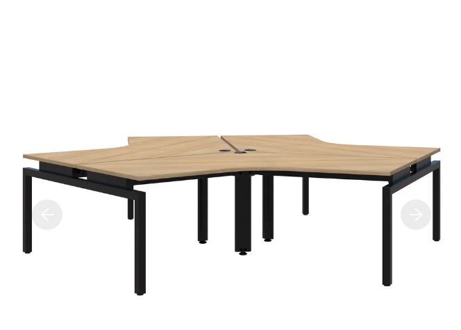 Balance 120° 3 Black Pod Desk 1200x1200/800
