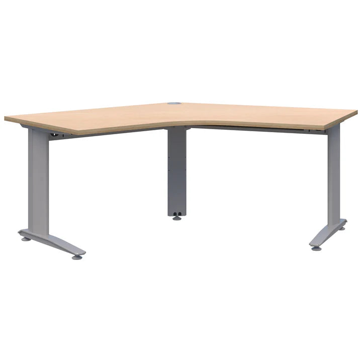 Energy 120° Silver Desk 1350x1350x800mmD