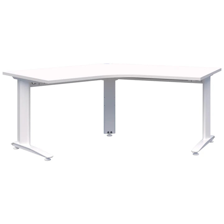 Energy 120° White Desk 1350x1350x800mmD