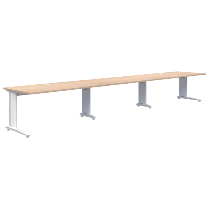 Energy 3 Pod Inline White Desk 1800x700