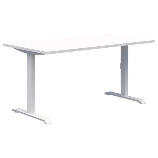 Summit II Single Fixed Height White Desk 1800x800