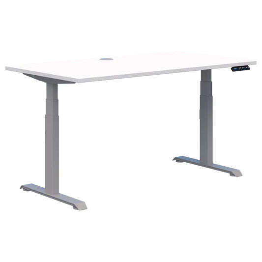 Summit II Single Electric Silver Desk 1800x800