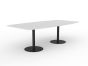 Cubit Black Bases Polo Boardroom Table