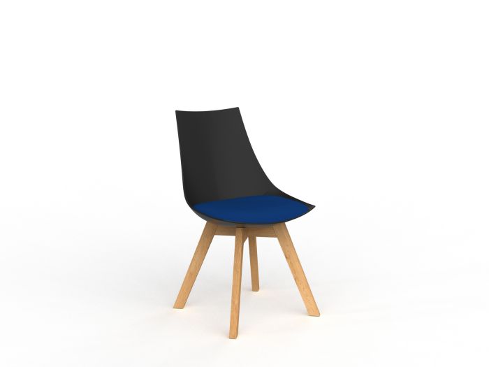 Luna Solid Oak Legs Visitor Chair