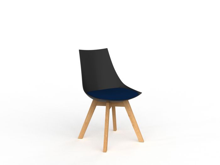 Luna Solid Oak Legs Visitor Chair