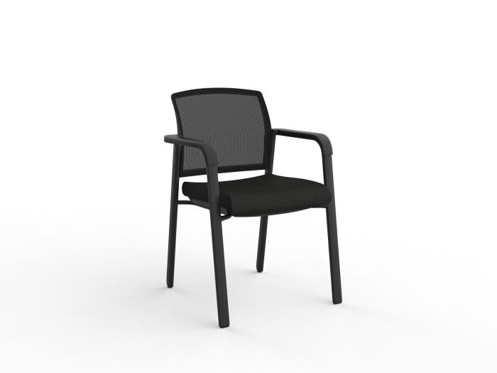 Ozone Black Frame Visitor Chair