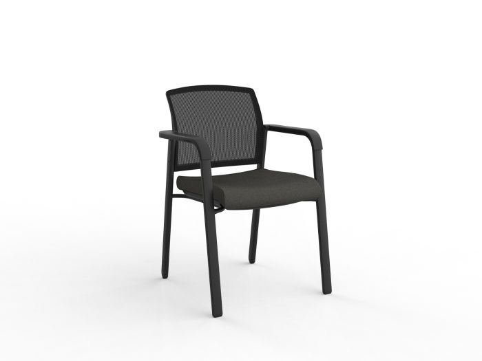 Ozone Black Frame Visitor Chair