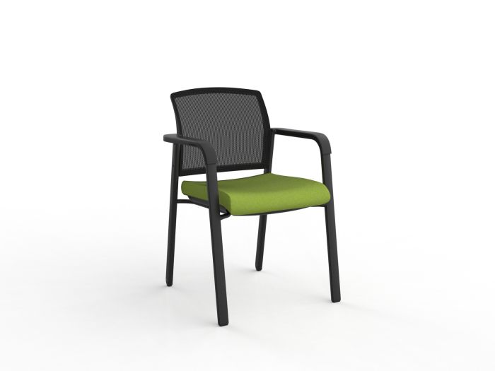 Ozone Black Frame Visitor Chair