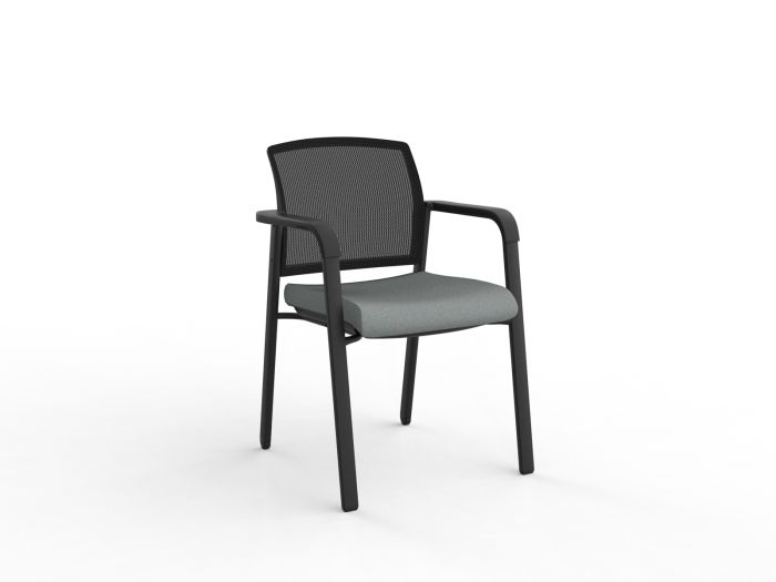 Ozone Black Frame Visitor Chair