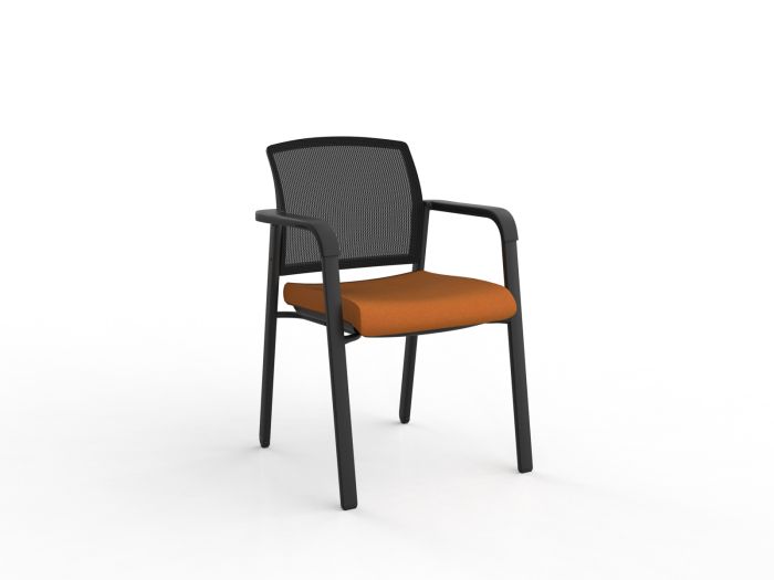 Ozone Black Frame Visitor Chair