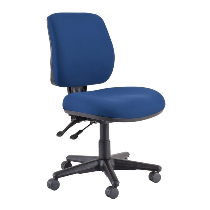 Buro Roma Mid Back 2 Lever Chair Blue