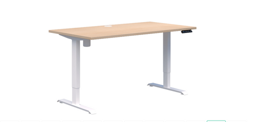 Duo II Electric White Desk 1600x800