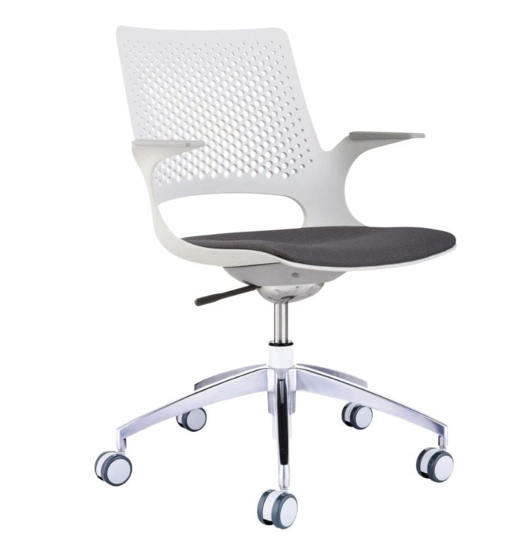 Konfurb Harmony 5 Star Active Seating Office Chair - Light Grey (charcoal seat)