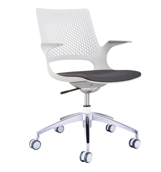 Konfurb Harmony 5 Star Active Seating Office Chair - Light Grey (charcoal seat)