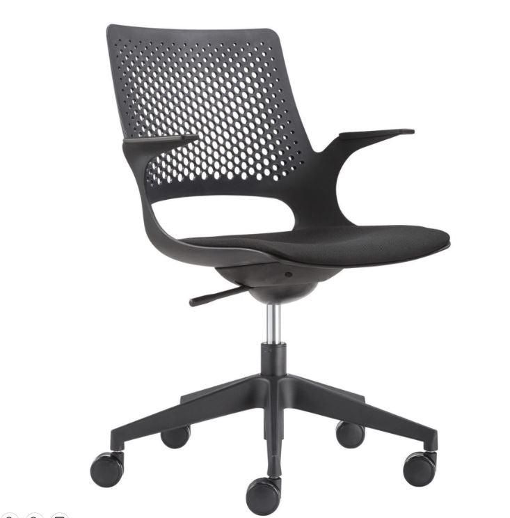 Konfurb Harmony 5 Star Active Seating Office Chair - Black (black seat)