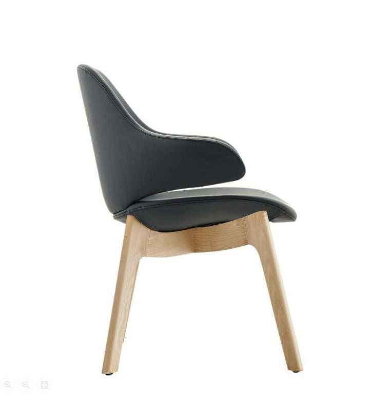 Konfurb Orbit Mid Back Wooden Base