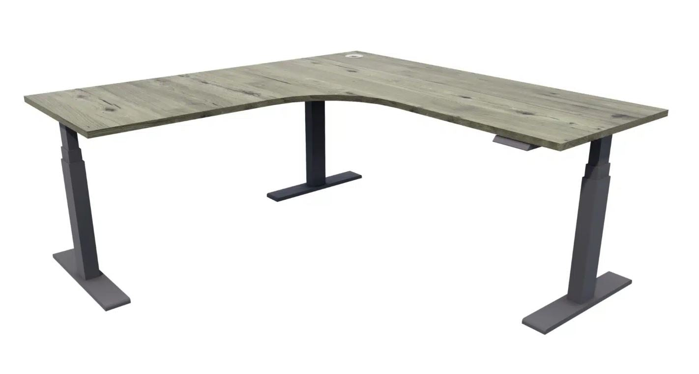 Enhance Electric Height Adjustable Corner Desk Workstation 1800 x 1800 x 700