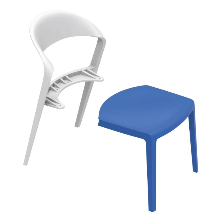 Konfurb Duoblock Stackable and UV Protected Chair