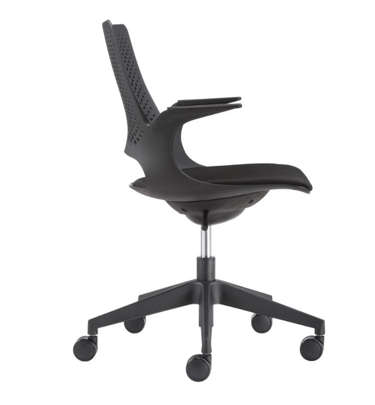 Konfurb Harmony 5 Star Active Seating Office Chair - Black (black seat)