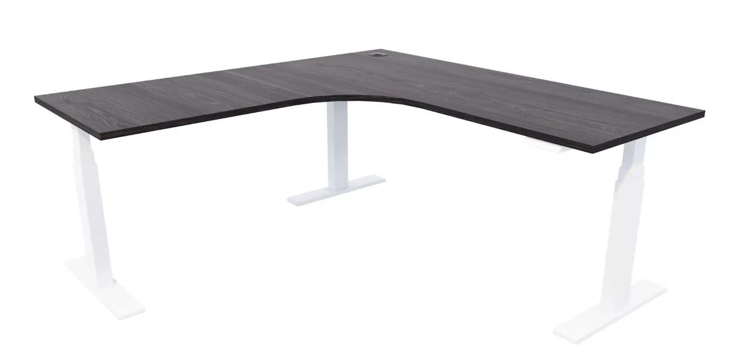 Enhance Electric Height Adjustable Corner Desk Workstation 1800 x 1800 x 700