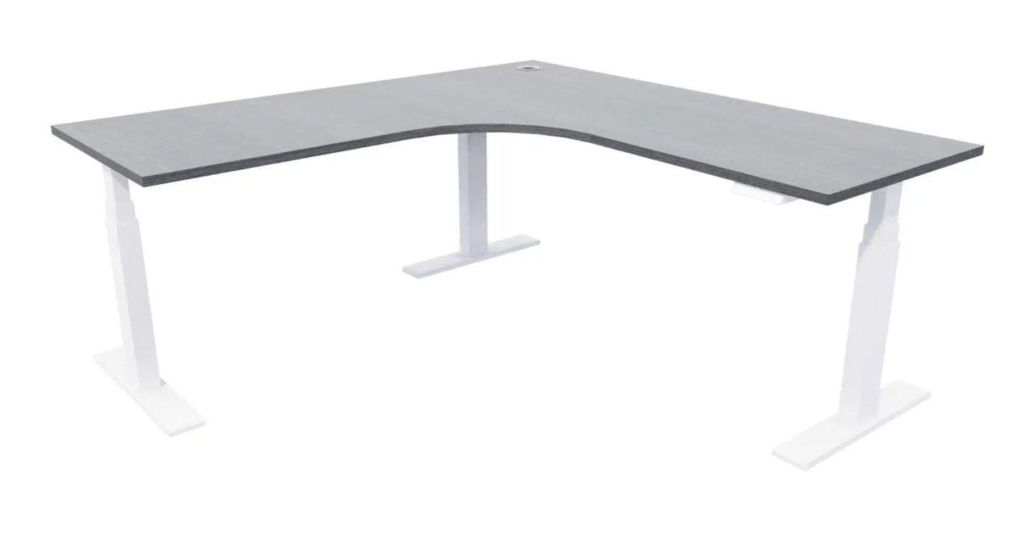 Enhance Electric Height Adjustable Corner Desk Workstation 1800 x 1800 x 700