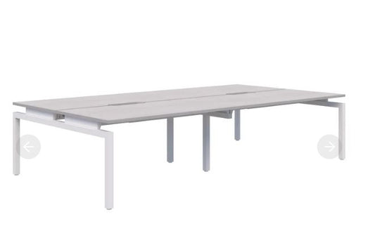 Balance 4 Pod Back-to-Back White Desk 4x1200x800