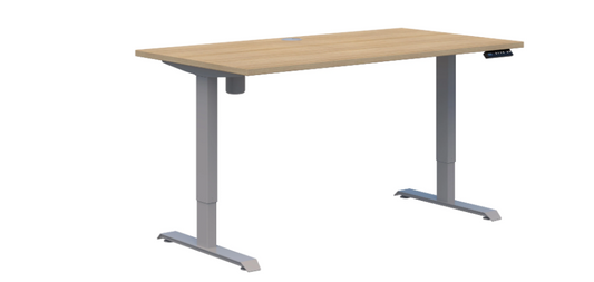 Duo II Electric Silver Desk 1800x800