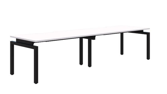 Balance Inline 2 Pod Black Desk 2X1200X700
