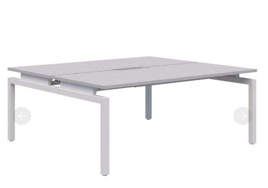 Balance 2 Pod Back-to-Back White Desk 2x1200x700