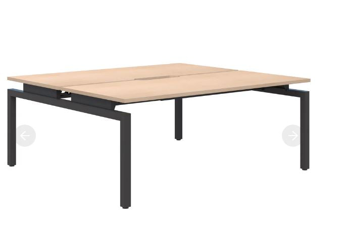 Balance 2 Pod Back-to-Back Black Desk 2x1200x700