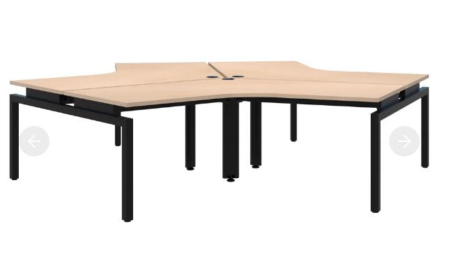 Balance 120° 3 Black Pod Desk 1350x1350/800