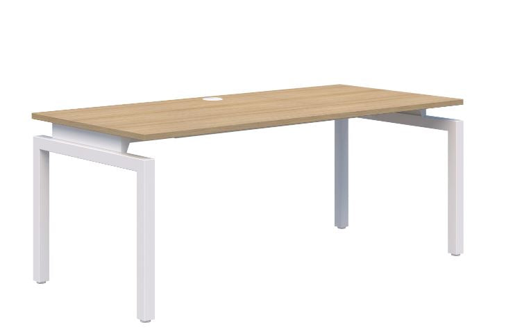 Balance Single White Desk 1500x800