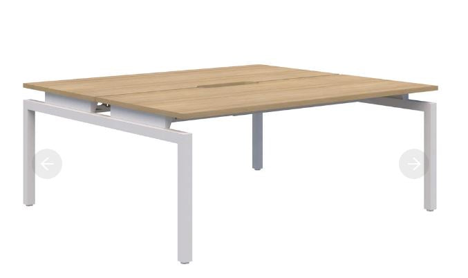 Balance 2 Pod Back-to-Back White Desk 2x1200x800