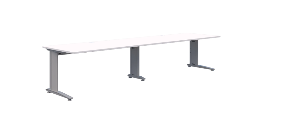 Energy 2 Pod Inline Silver Desk 1800x800