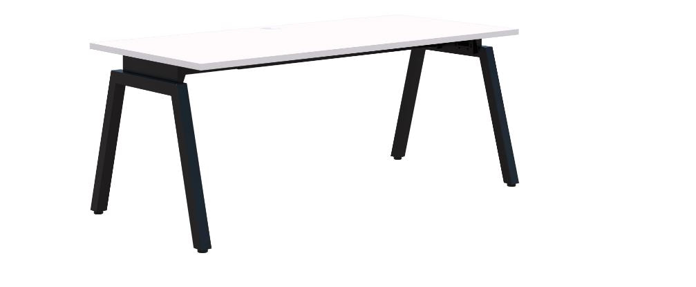 Balance Angle Single Black Desk 1500X800