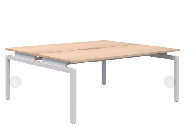 Balance 2 Pod Back-to-Back White Desk 2x1200x800