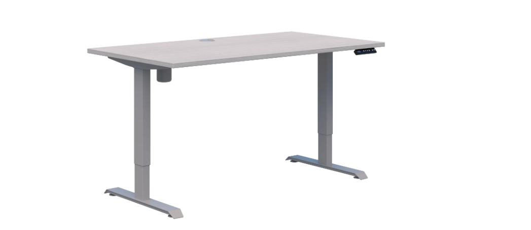 Duo II Electric Silver Desk 1800x800
