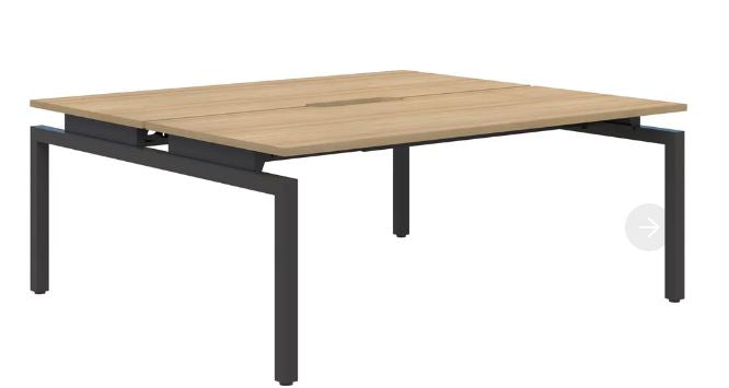Balance 2 Pod Back-to-Back Black Desk 2x1800x800
