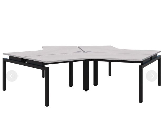 Balance 120° 3 Black Pod Desk 1350x1350/800