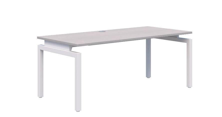 Balance Single White Desk 1500x800