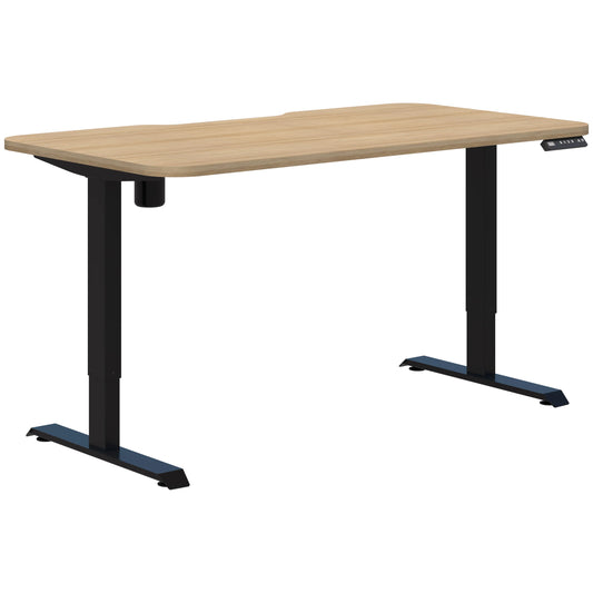 Duo II Electric Black Desk - Radius corners 1800X800