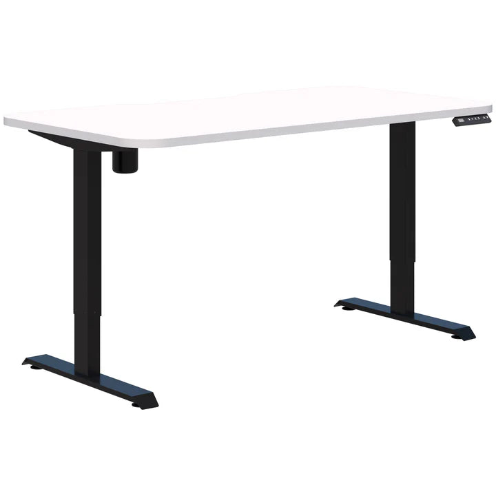 Duo II Electric Black Desk - Radius corners 1800X800