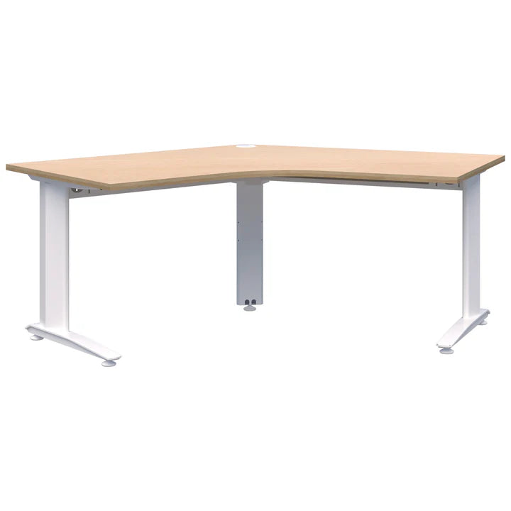 Energy 120° White Desk 1350x1350x800mmD